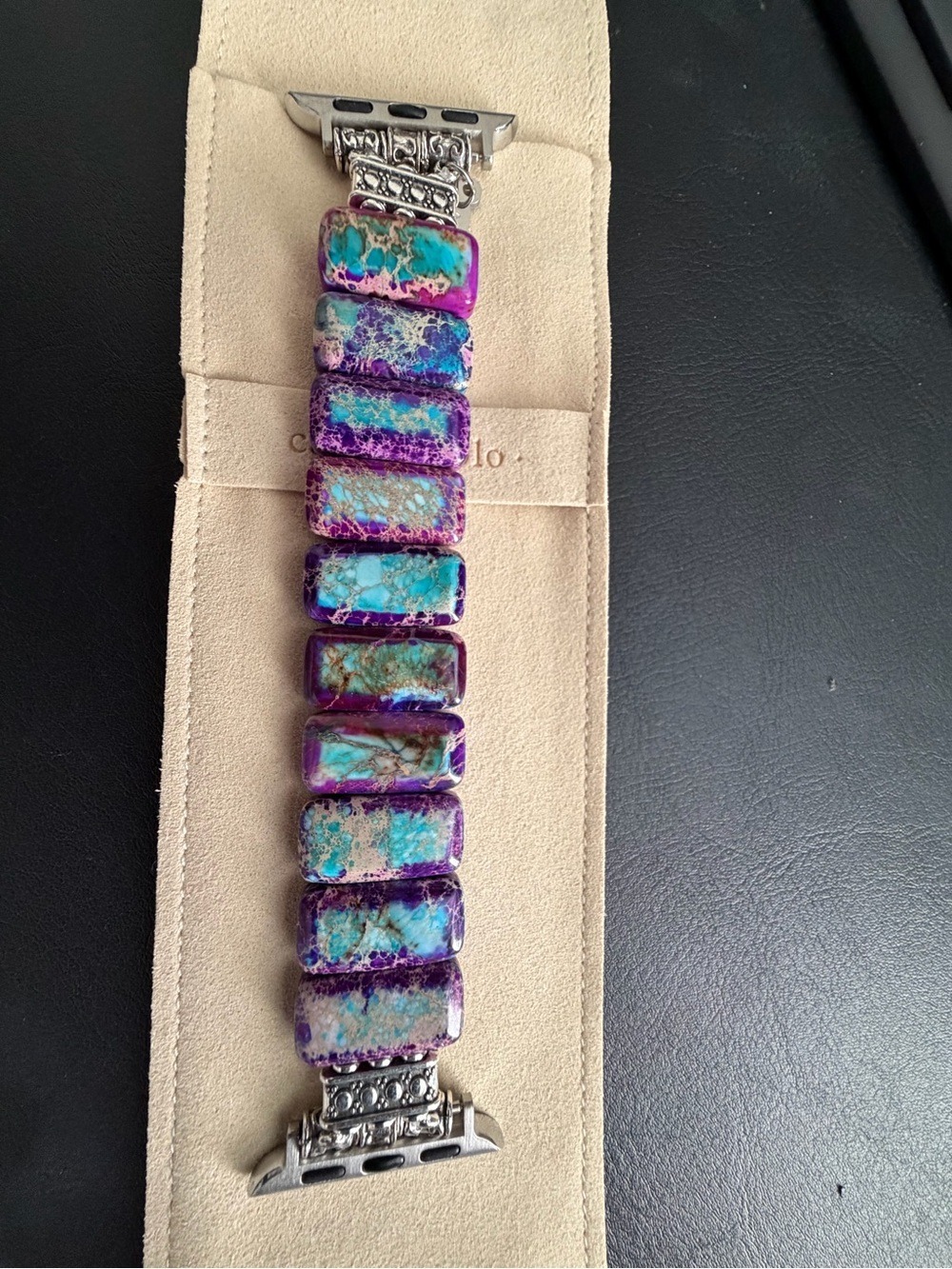 Cape Diablo Majestic Tibetan Jasper Apple Watch band